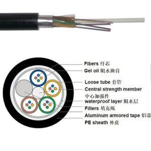 24 Cores Single Mode GYTA Outdoor Fiber Optic Cable