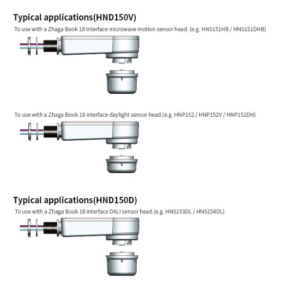 220-240VAC Zhaga Book 18 Night Dim Adapters 0-10v DALI Dimming