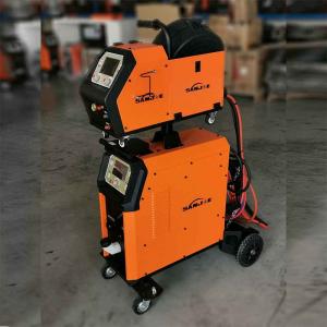 China Double Display LCD Welding Machine 500A IGBT 15kg Gas Shielded Separated 15kg Wire Feeder MIG Welder on sale