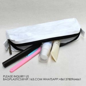 New Fashion Style Untearable Tyvek Zipper Cosmetic Bag New style quality black