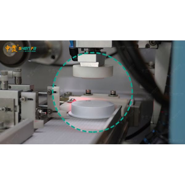 60Hz 8Kw Plastic Round Caps Automatic Hot Stamping Machine