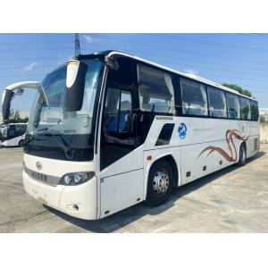 Quality Double Doors Used 47 Seats Higer Coach Buses Used LHD KLQ6115 Yuchai Engine for sale