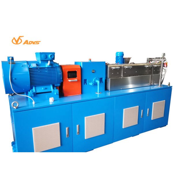 Buy Small Scale Extrusion Machine , 50kg / H Dual Screw Extruder With Side Feeder at wholesale prices