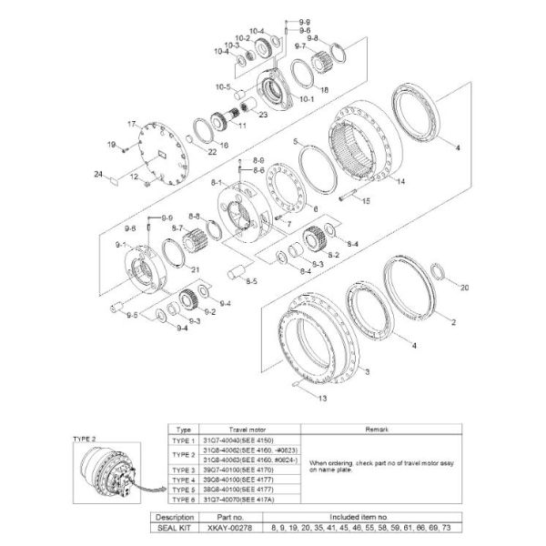 XKAQ-00206 XKAQ-00762 XKAQ00206 XKAQ00762 Ring Gear Hyundai R320LC-7 Travel Gearbox Parts