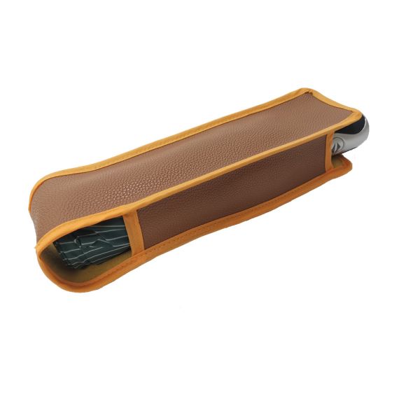 Buy 21 Inches Strip Design Totes Open Close Umbrella Automatic Folding With Leather Bag at wholesale prices