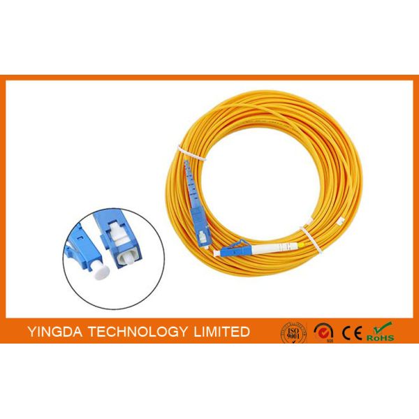 LC / SC CATV Fiber Optic Patch Cord Cable SM SX 15 Meter / Fiber Optic