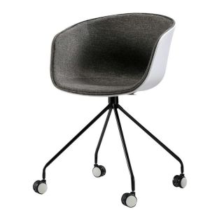 Simple Classic Plastic Rolling Desk Chair Multi Colors Available