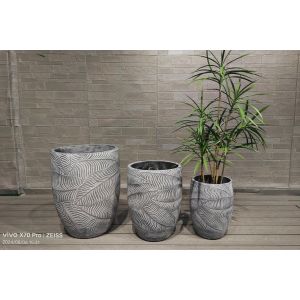 Customed Fiber Clay Planter Modern Style And Frost Resistance