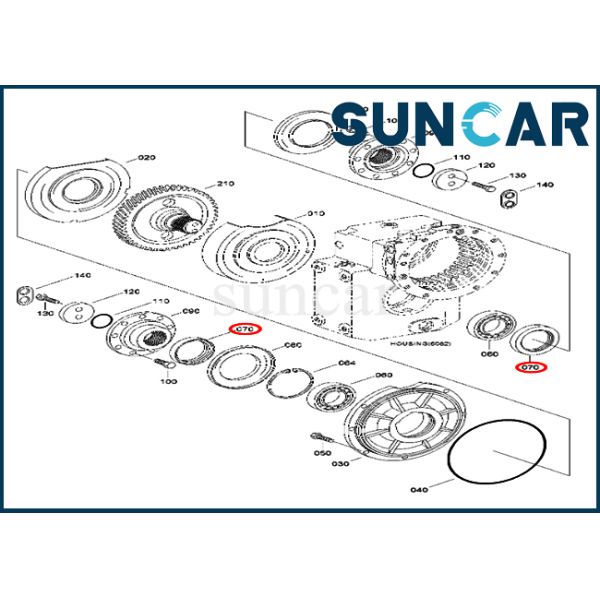 ZGAQ-01087 Hyundai Oil Seal Shaft Seal For Wheel Loader R200W-7