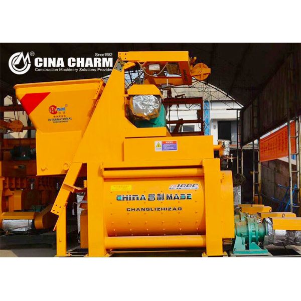 Twin Shaft 2400L 90m3/h JS1500 Concrete Mixer Machine