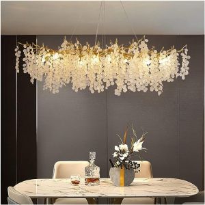 Modern Luxury Living Room Ceiling Crystal Entryway Chandelier Lighting Home