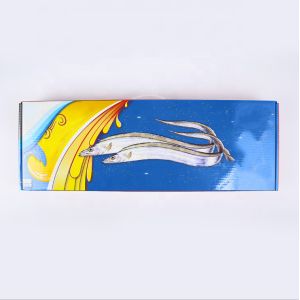 Corrugated Seafood Shipping Boxes , Fresh Seafood Box Customized Shape