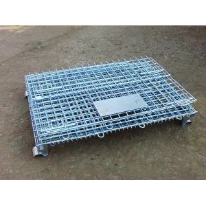 Heavy Duty 6.0mm Collapsible Wire Mesh Containers Galvanized Steel