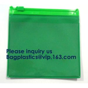Slider Zip Lock Grip Seal Custom Size Logo PVC Slider Closure Mat Zipper Bag