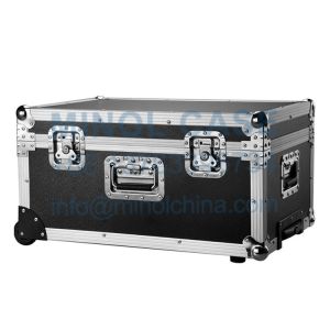 Lockable Silver Aluminum Camera DJ Flight Case Foam Padding