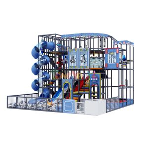 90 Squares Custom Indoor Playground Multi Level Indoor Playground Maze Rocket