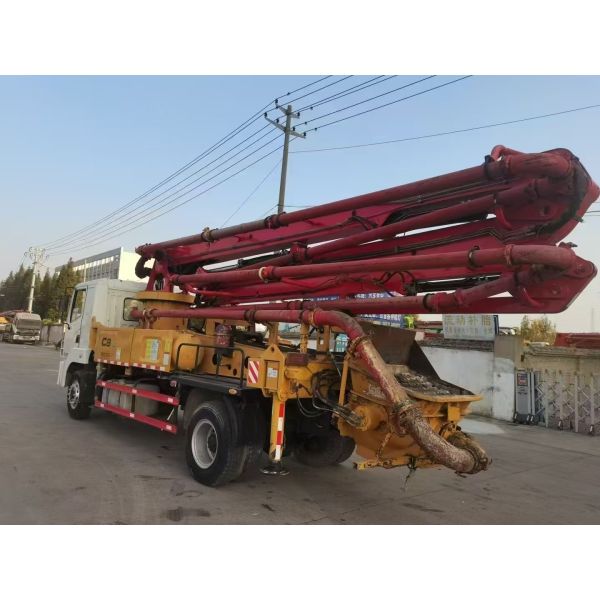 Buy SANY Small Line Lorry Mounted Concrete Pump Second Hand 18 Ton at wholesale prices