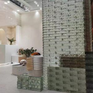 Elegant Glass Bricks Partition Walls Insulated Translucent Timeless