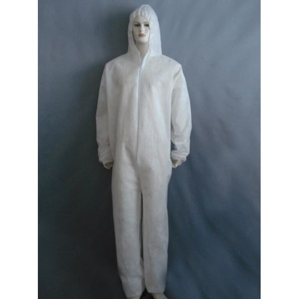 Disposable Plastic Gowns Coveralls Disposal Protective Industry Use Plastic