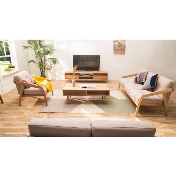 Coffee Table Design Solid Wood Living Room Modern Furniture FL-B006-C