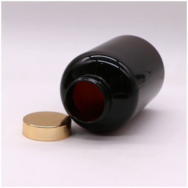 SCREW CAP and Customized Color Label Stickers for 500ml Plastic PET Medicine Container