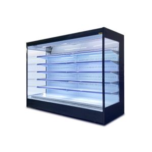 Adjustable Shelf 3600W Commercial Display Freezer Vegetable Open Display Chiller