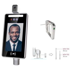 6mm Thermometer IPS HD Automatic Face Recognition System