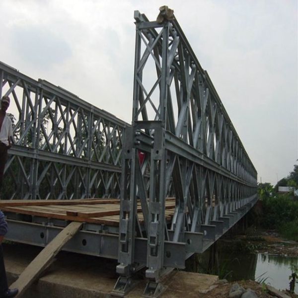 Buy Prefabricated Galvanized Steel Truss Bridge For 50t Tracked Load at wholesale prices