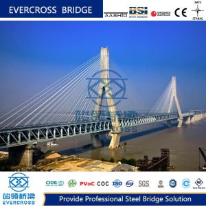 China Long Life Cable Straight Bridge Prefab Steel Bridges COC Certificate on sale