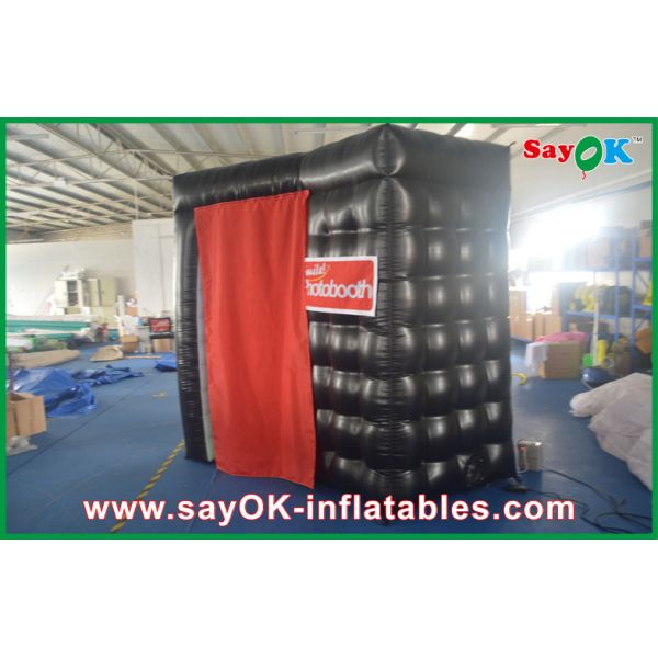 Inflatable Photo Studio Black PVC Coating Inflatable Photo Booth Stage Decoration Customized