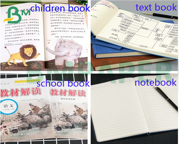 65gr 75gr Excellent Printability Hi-Bulky Book Paper Sheet For Paperbacks 24 x 35inch 