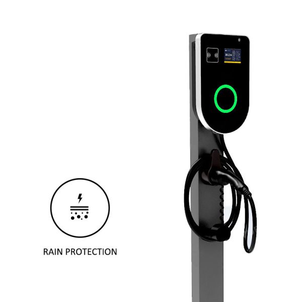 Buy Tethered Residential Wall Mounted EV Charger Emergency 240 Volt 16A at wholesale prices