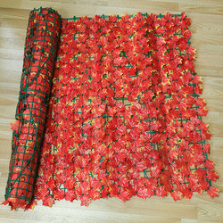 Artificial Hedge Fence With Artificial Ivy Leaves For Outdoor Garden Decoration