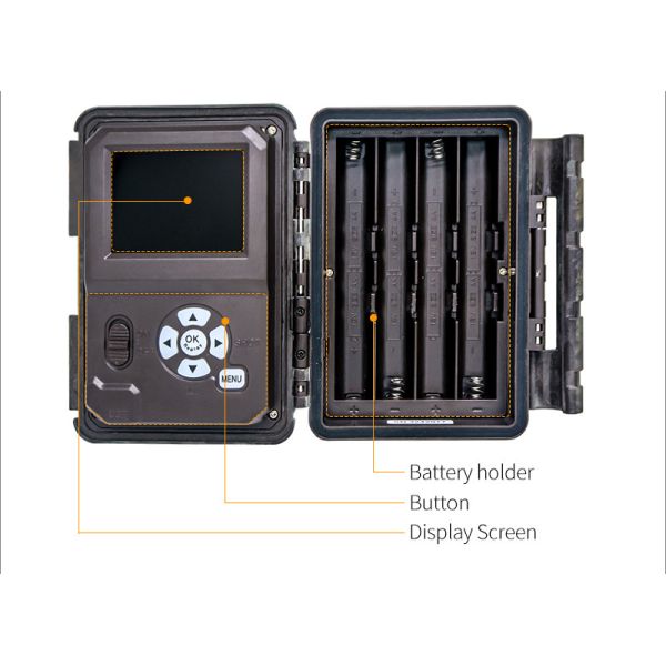 Outdoor Wildlife Hunting Camera up to 512GB Storage 32MP 4K at 30fps KW866 0.25s Response Speed Deer Hunting Camera