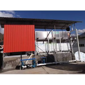 Direct Cooling Ice Block Making Machine Water Cooled 10 Tons For Ice Plant