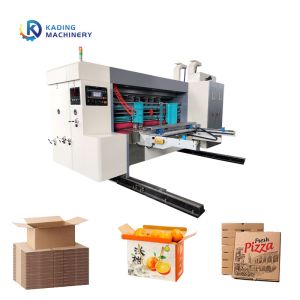 Quality Automatic Lead Edge Feeding Corrugated Box Printing Machine For Making Pizza Boxes for sale
