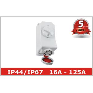 220V 380V Electrical Socket Outlets with Industrial Switch Interlock