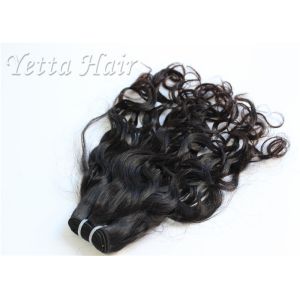 Natural Black Unprocessed Virgin Brazilian Hair , Water Wave Human Hair