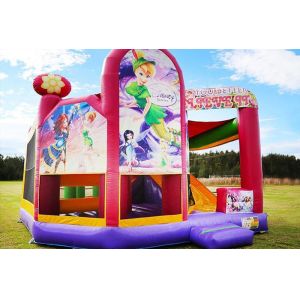 Inflatable Juming Castle Combo Outdoor Hire Inflatable Bouncy Castle With Slide