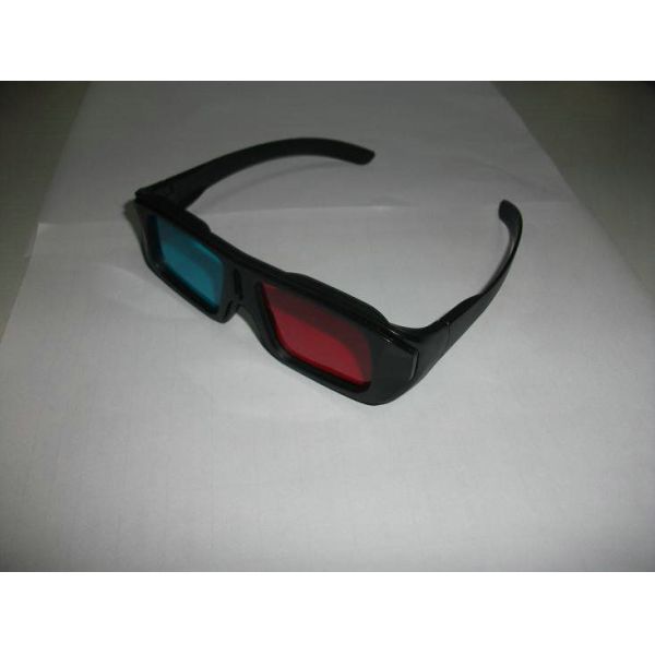 ABS Plastic Red Cyan 3D Glasses With 0.16mm PET Lenses