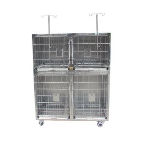 China Combined Stainless Steel Veterinary  Pet Hospital Cage Sustatinable on sale