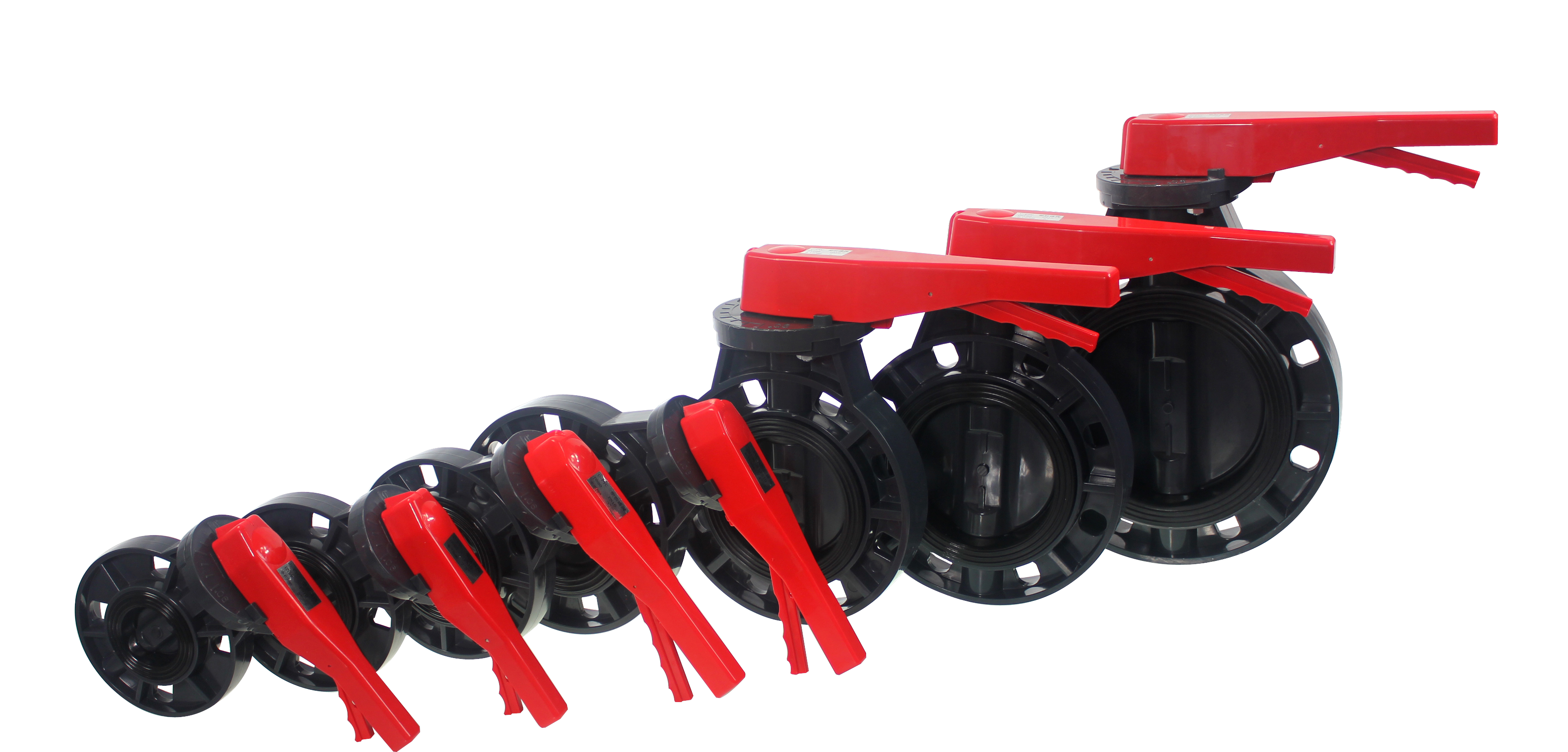 6" Diameter PVC Butterfly Valve in Valves Water Sanitary with PP Ball and PVC Material