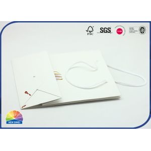 Eco Friendly 4C Print Customized Size Paper Gift Bag With Nylon Handle