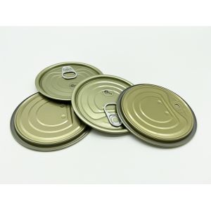 83mm TFS Easy Open End, Gold/Gold, fully automatic production line, for fruit