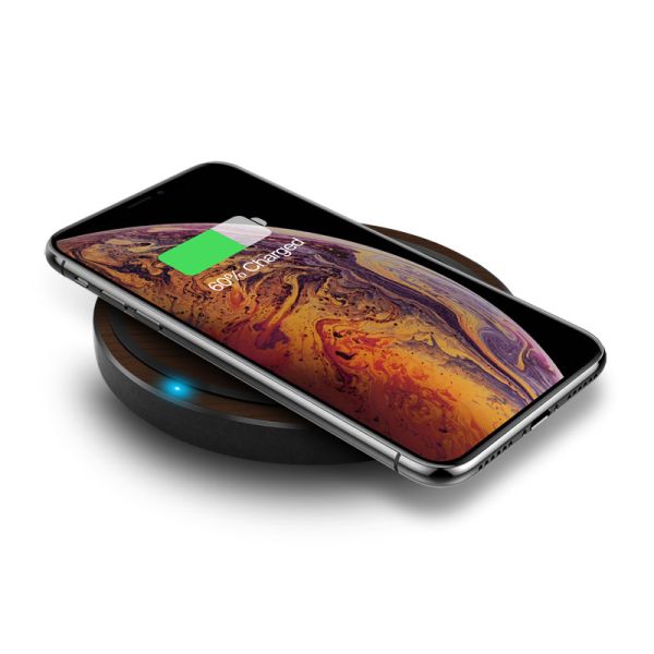 Buy S Style Wood Qi Wireless Charging Pad 10W Fast Charge at wholesale prices