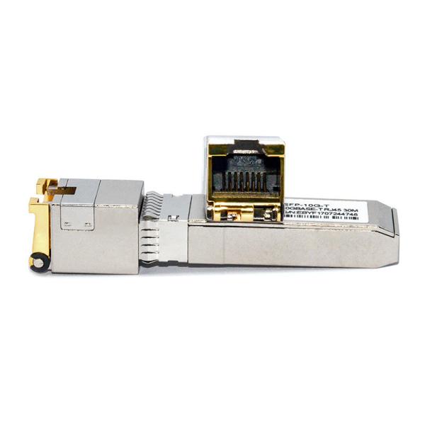 Buy Gigabit Ethernet SFP Transceiver Module 10G Base-T Copper SFP Fiber To RJ45 30m at wholesale prices