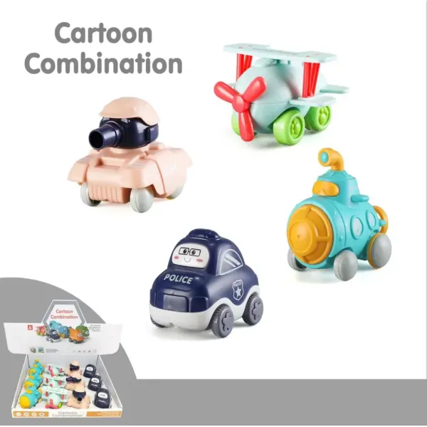 Factory Wholesale Children&prime;s Toys Military Vehicles Toys Inertia Cars Friction Toys Cars Can Slide on The Ground