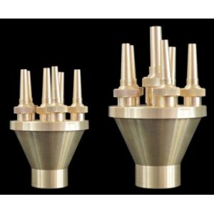 Brass Concentrating Shooting Dancing Fountain Nozzles 55m3/h Water Flow