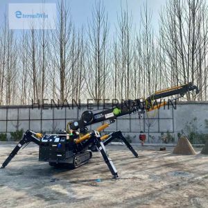 China Electric Diesel Spider Crawler Crane 2-12 Ton Lifting Capacity on sale