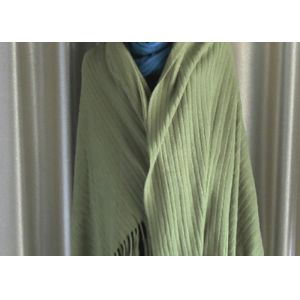 Professional Acrylic Knit Scarf / Stripe Beautiful Shawls And Wraps